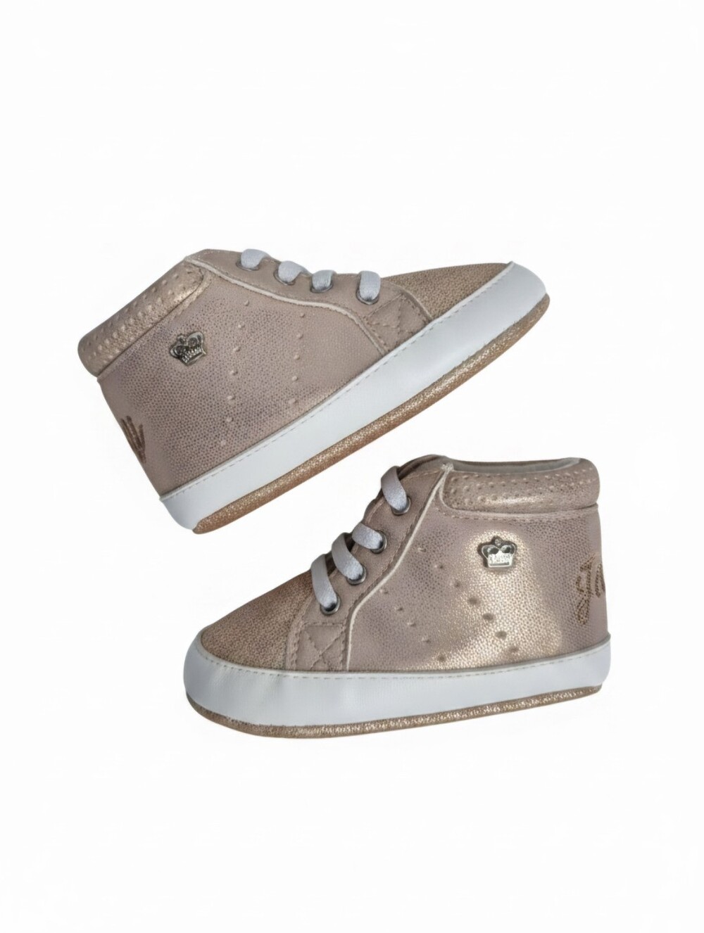 Baby Walker Metallic Rose High-Top Sneakers
